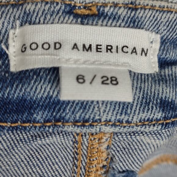 Good American Good Legs Skinny Distressed in Indigo Size 6/28 - Picture 4 of 16
